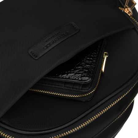 Geantă de damă din nylon, neagră, cu un singur compartiment și șase buzunare - Peterson PTR-PTN JN-15-0337 BLACK [17]