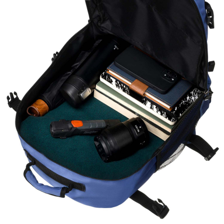 Rucsac de voiaj din poliester impermeabil de culoare albastra cu bretele reglabile - Peterson PTR-PTN APP-6684 BLUE [9]