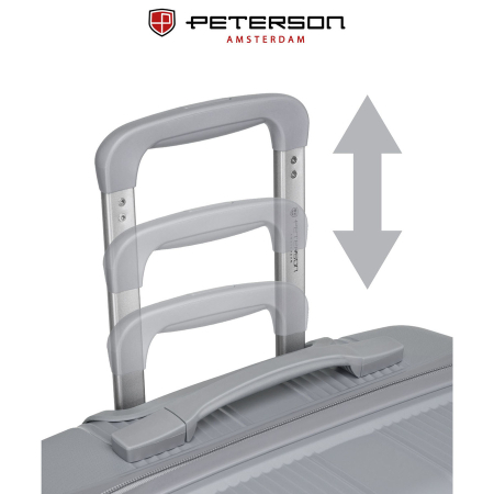 Set de valize de călătorie din plastic ABS gri - Peterson PTR-PTN PP-09-SET3-1556 [16]