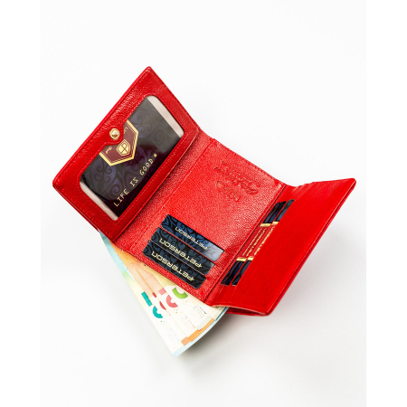 Portofel pentru femei din piele Peterson PTR-PTN PS15-09-MLF RED [7]