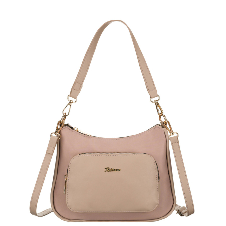 Geantă de damă urbană, din nailon roz, cu închidere cu fermoar - Peterson PTR-PTN JN-16-0399 PINK [3]