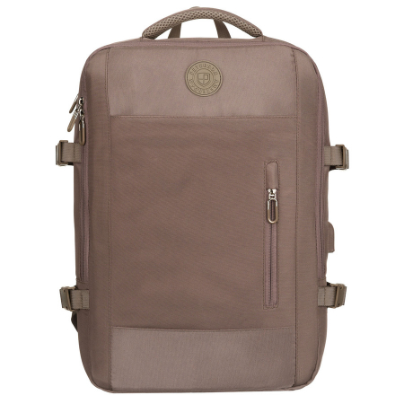 Rucsac de călătorie bej cu port USB - Peterson PTR-PTN 24421-5081 BEIGE [4]