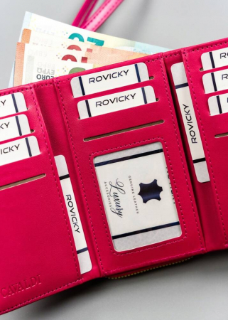 Portofel dama din piele Cavaldi PTR-2302-Y6-8307 PI [7]