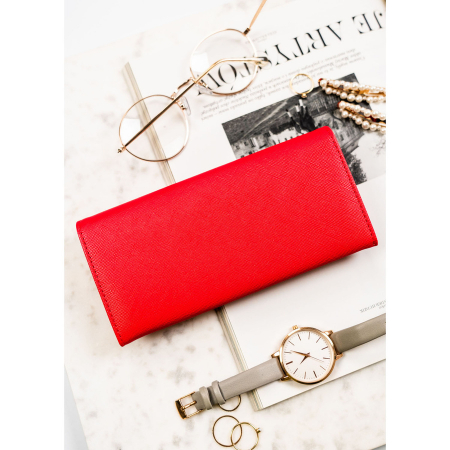 Portofel din piele pentru femei Cavaldi PTR-GD22-SFK-7526 RED [4]
