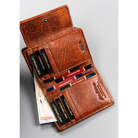 Portofel dama din piele naturala Peterson PTN WD2-VLCN-4482 CO [7]