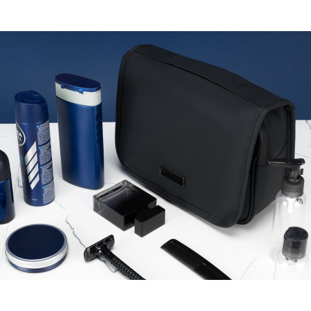 Geantă neagră pentru cosmetice de călătorie cu maner - Peterson PTR-PTN KOS-H-02-6820 BL [6]