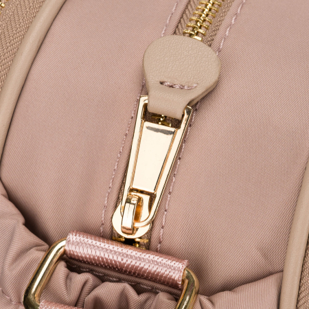 Geantă de damă din nylon roz cu fermoar și clemă magnetică - Peterson PTR-PTN JN-15-0351 PINK [9]