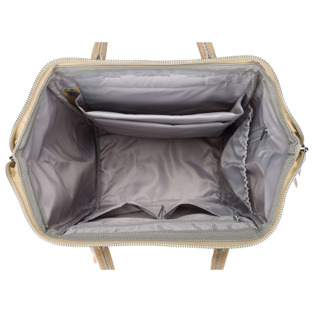 Rucsac de călătorie pentru femei din poliester, de culoare bej, cu bretele reglabile - Peterson PTR-PTN BETA BEIGE [6]