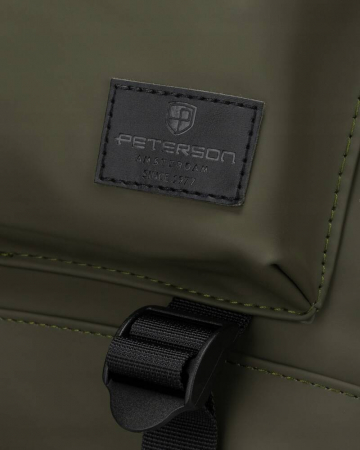 Rucsac sport spațios, impermeabil, verde, cu buzunar exterior - Peterson PTR-PTN NAIROBI-9138 OLI [9]