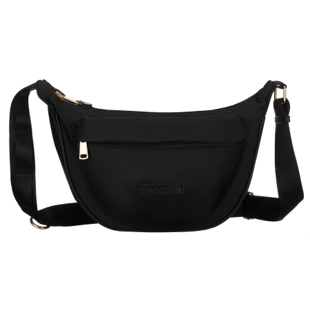 Geantă de damă neagră din nailon, suspendată pe o curea reglabilă - Peterson PTR-PTN JN-14-0290 BLACK [3]
