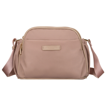 Geantă de damă din nylon roz cu fermoar și clemă magnetică - Peterson PTR-PTN JN-15-0351 PINK [3]