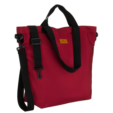  Handbags - Geantă spațioasă pentru femei din poliester bordo cu fermoare - Peterson PTR-PTN TZ15605D-0979 BU