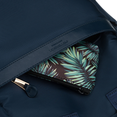 Rucsac de damă bleumarin din nylon cu bretele reglabile și închidere cu fermoar - Peterson PTR-PTN JN-08-9997 NAVY [16]