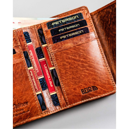 Portofel dama din piele naturala Peterson PTN WD2-VLCN-4482 CO [8]