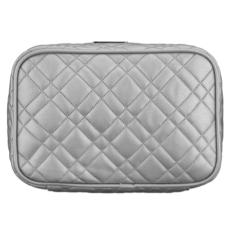 Geantă cosmetică matlasată din material sintetic, de culoare argintie, cu închidere cu fermoar - Peterson PTR-PTN KOS-DA-11-3217 S [3]