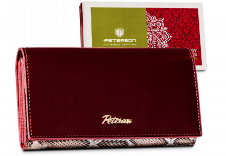 Portofele Dama - Portofel dama din piele naturala Peterson PTR-PTN BS-411-4644 SN/R