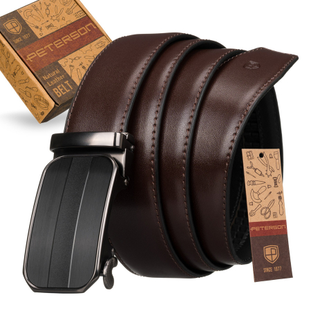 Paski - Curea barbati din piele naturala Peterson PTR-PTN AB35-125-03 BRO