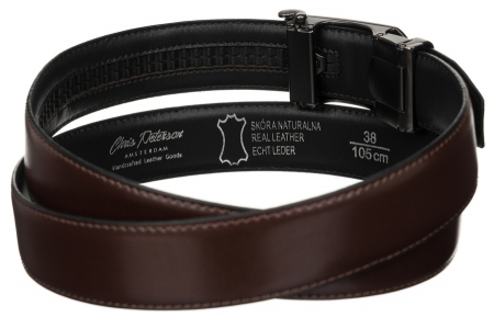 Curea barbati din piele naturala Peterson PTR-PTN AB35-125-03 BRO [4]