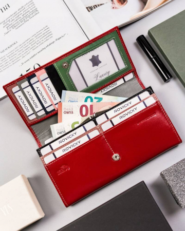 Portofel dama din piele naturala Cavaldi PTR-RD-23-GCL-1037 RE-MU [9]