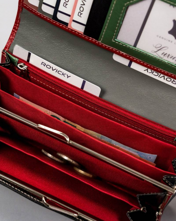 Portofel dama din piele naturala Cavaldi PTR-RD-23-GCL-1037 RE-MU [5]