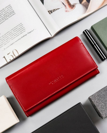 Portofel dama din piele naturala Cavaldi PTR-RD-23-GCL-1037 RE-MU [1]