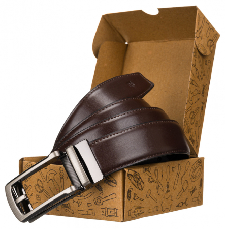 Paski - Curea barbati din piele naturala Peterson PTR-PTN AB35-125-01 BRO