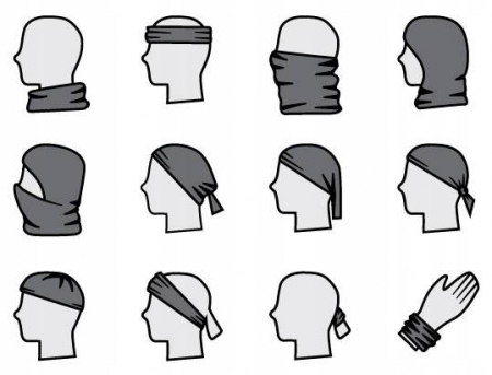 Eșarfă pentru gat, eșarfă din material cu imprimeu integral - Rovicky [1]