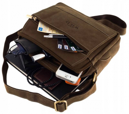 Geanta de umar pentru barbati din piele naturala Always Wild PTR-251L-MH-3237 [6]