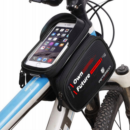  Dyskretne saszetki - Geantă impermeabilă pentru cadru de bicicletă - Peterson PTR-PTN ML03-PU