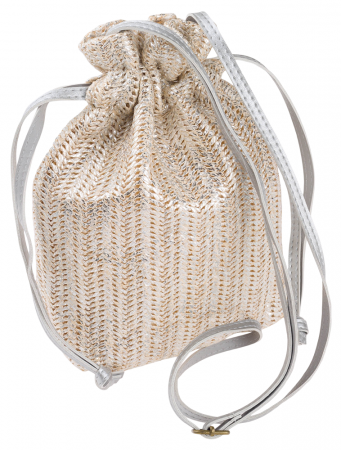  Torebki - Geantă mică, de paie, cu o curea lungă, perfectă pentru vară - Cavaldi PTR-BAG-LB-02