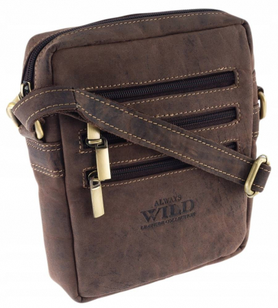  Torebki - Geanta pentru barbati din piele naturala Always Wild PTR-250-MH-6388