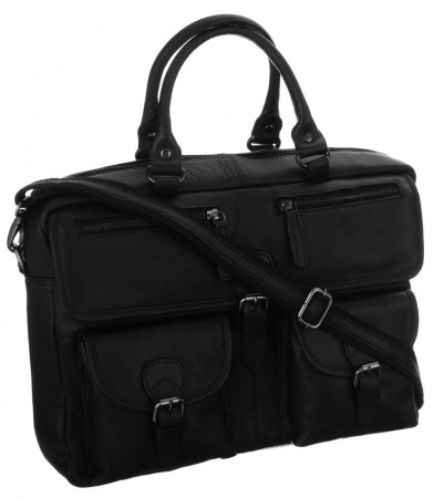  Torebki - Geanta pentru laptop unisex din piele naturala PTR-LAP-146-NDM-NL
