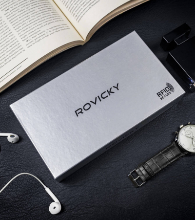 Husă de curea din piele cu file de card - Rovicky PTR-CPR-043-BAR-6767 [10]