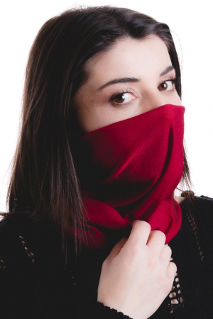 Încălzitor pentru gât, eșarfă din material neted Rovicky [4]