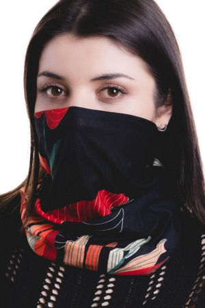 Rovicky - Esarfa dama cu imprimeu floral, Rovicky PTR-BBTJ-001 KOMIN 09