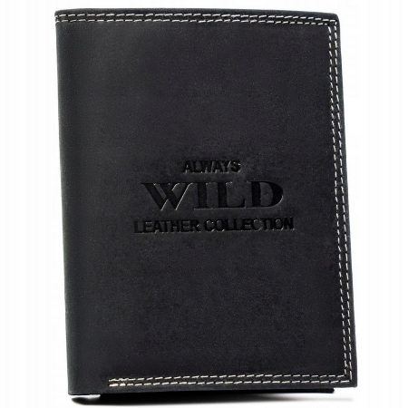  Portfele i spinki na banknoty - Portofel barbati din piele naturala Always Wild PTR-N4-CHM-BL BL