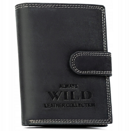 Portofele Barbati - Portofel barbati din piele naturala Always Wild PTR-N4L-CHM-BL BL