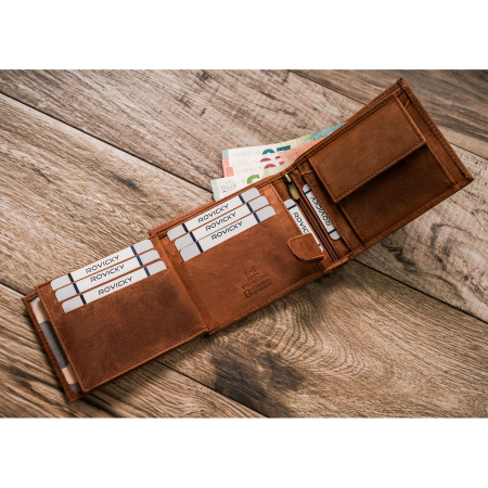 Portofel barbati din piele naturala Always Wild N992-CHM-DEER-BL COG [7]