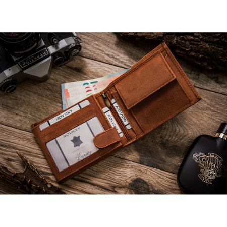 Portofel barbati din piele naturala Always Wild N992-CHM-DEER-BL COG [5]