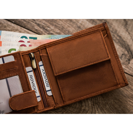 Portofel barbati din piele naturala Always Wild N992-CHM-DEER-BL COG [9]