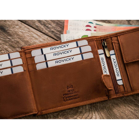 Portofel barbati din piele naturala RFID ALWAYS WILD PTR-N992-CHM-DOG-2-BL CO [8]