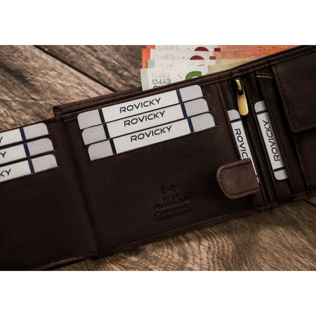 Portofel barbati din piele naturala RFID ALWAYS WILD PTR-N992-CHM-HORSE-BL BR [9]