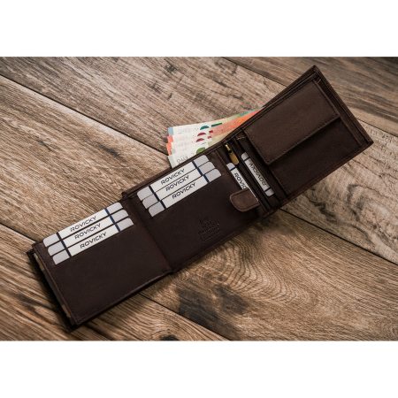 Portofel barbati din piele naturala RFID ALWAYS WILD PTR-N992-CHM-HORSE-BL BR [5]