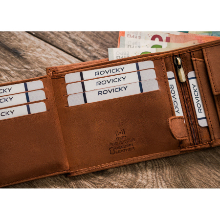 Portofel barbati din piele naturala RFID ALWAYS WILD PTR-N992-CHM-HORSE-BL CO [9]