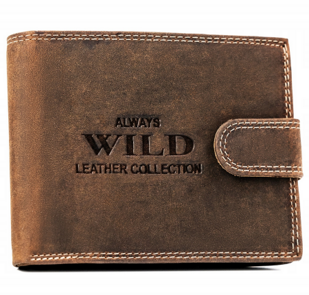 Portofele Barbati - Portofel barbati din piele naturala Always Wild PTR-N992L-CHM-BL COGNAC