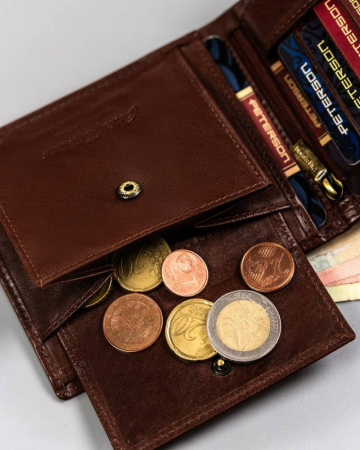 Portofel barbati din piele naturala Peterson PTN 22305-VT BRO [8]