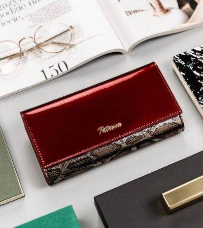 Portofel dama din piele naturala Peterson PTN BS-490 SN/RE [1]