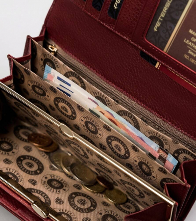 Portofel dama din piele naturala Peterson PTN BS-490 SN/RE [8]