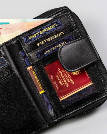 Portofel dama din piele naturala Peterson PTR-PTN RD-41-GCL-2367 B [7]