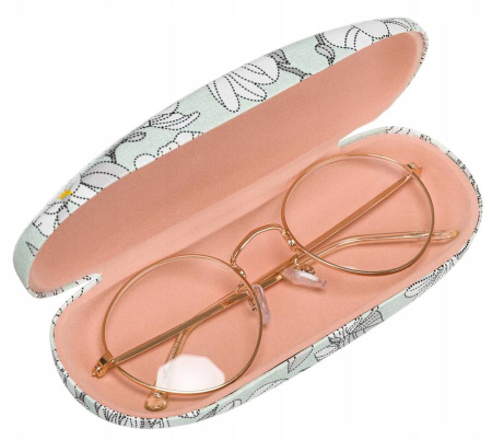Husa eleganta pentru ochelari din piele ecologica cu model floral - 4U Cavaldi PTR-W-1428-4-BL [4]